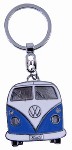 Vw Transporter T1 Metal Keyring - Blue