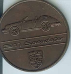 Original Porsche Calendar Coin 1989