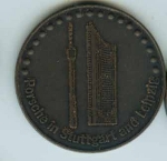 Original Porsche Kalendermünze 2001 In