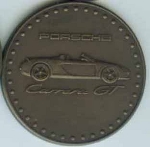 Original Porsche Kalendermünze 2002 Carrera