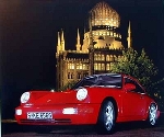 Porsche 911 Carrera 2 Coupé Red Poster