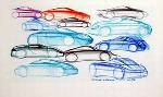 Porsche Design Studie Porsche 996, Poster 1998