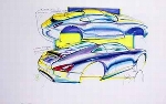 Porsche Design Study Porsche 996, Poster 1998