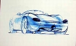 Porsche Design Studie Porsche Boxster, Poster 1998