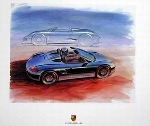 Porsche Design Study Porsche Boxster Speedster, Poster 2000