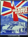Porsche Original Rennplakat 1977 - 6h Brands Hatch - Gut Erhalten