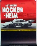 Porsche Original Rennplakat 1977 - 6 Stunden Hockenheim - Gut Erhalten