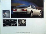 Porsche Original Werbeplakat 1982 - Porsche 944 Turbo - Gut Erhalten