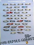 Porsche Original Werbeplakat 1982 - Rennwagen Seit 1953 - Gut Erhalten