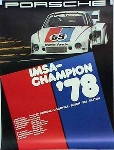 Porsche Original Rennplakat 1978 - Imsa - Gut Erhalten