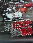 Porsche Original Rennplakat 1980 - Porsche Cup - Leichte Gebrauchsspuren