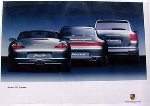 Porsche Original Porsche Werbeplakat - Cayenne, Boxster, 911, Carrera 4s - Leichte Gebrauchsspuren