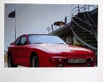 Porsche 924 Poster, 1984