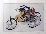 Benz 1886 Signed Artist Norbert