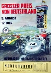 Original Avd Rennplakat 1962 Großer Preis Von Deutschland