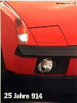 Porsche Original Werbeplakat 1994 - 25 Jahre Porsche 914 - Gut Erhalten