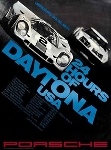 Porsche Rennplakat Reprint 24 Hours