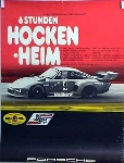 Porsche Original Rennplakat 1977 - Porsche 935 6 Stunden Hockenheim - Leichte Gebrauchsspuren