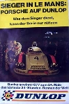 Porsche Original Rennplakat 1977 - Porsche 936 24 Stunden Le Mans - Leichte Gebrauchsspuren
