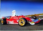 Ferrari 312 T Clay Regazzioni Poster
