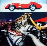Ferrari 335 Sport Spider Scaglietti Poster