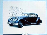 Jaguar Mark V Limousine 1950, Jaguar Original Poster 1986