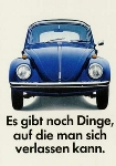 Vw Volkswagen Käfer Advertisement 1970 Poster