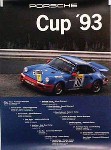 Porsche Original Racing Poster 1993 - Porsche Cup - Good Condition