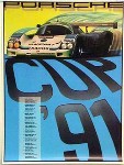 Porsche Original Racing Poster 1991 - Porsche Cup - Mint