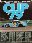 Porsche Original Rennplakat 1979 - Porsche Cup - Leichte Gebrauchsspuren