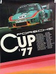 Porsche Original Racing Poster 1977 - Porsche Cup - Small Signs Of Usage