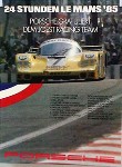Porsche Original Rennplakat 1985 - 24 Stunden Von Le Mans - Gut Erhalten