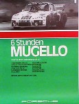 Porsche Original Rennplakat 1977 - 6 Stunden Mugello - Gut Erhalten
