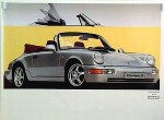 Porsche Original Werbeplakat 1985 - Carrera Cabriolet 964 - Mint