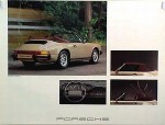 Porsche Original Werbeplakat 1985 - Porsche Cabriolet 911 - Gut Erhalten