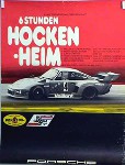 Porsche Original Rennplakat 1977 - Porsche 935 6 Stunden Hockenheim - Gut Erhalten