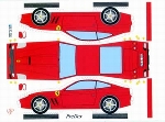Bastelpostkarte Ferrari 550 Maranello Designed