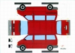 Construction Card Vw Bus Designed