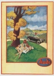 Audi Advertising Around 1923 - Postcard Reprint