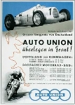 Auto Union Audi Rennen Plakat