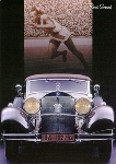 Jesse Owens Fuhr Mercedes Benz - Postkarte Reprint