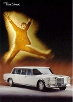 John Lennon Drove Mercedes Benz - Postcard Reprint