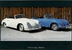 Porsche 356 Vor-a-cabrio And C - Postkarte Reprint