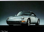 Porsche 911 Carrera 993 - Postkarte Reprint
