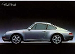 Porsche 911 Carrera 993 Sideshot - Postkarte Reprint