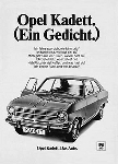 Opel Kadett Anzeige 1970