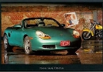 Porsche Boxster - Postkarte Reprint