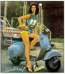 Vespa Calenders Sixties Motor Scooter