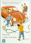 Vw Volkswagen Käfer Werbung 1959