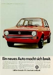 Vw Volkswagen Golf Advertisement 1974